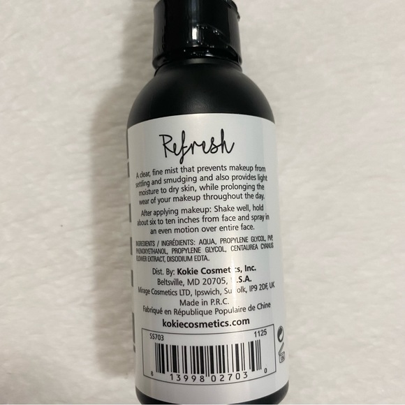 Kokie Professional Refresh Hydrating Makeup Setting Spray - Picture 3 of 3